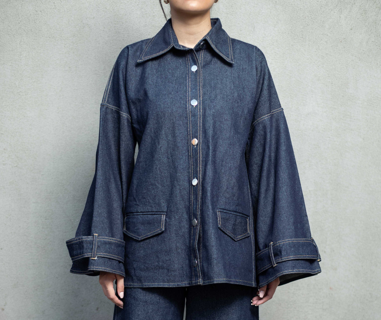 INDIGO DENIM SHACKET